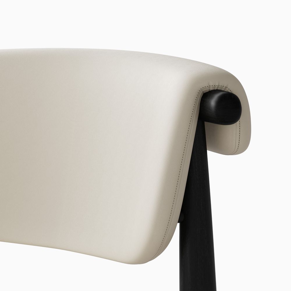 White Dining Chair Upholstered Back
