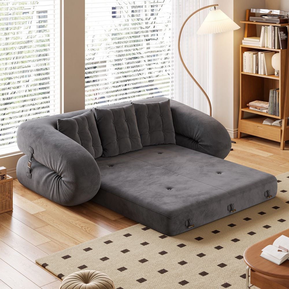 cozy velvet sofa