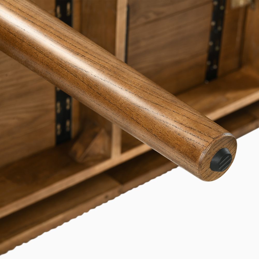 Brown Dining Table Solid Wood Legs