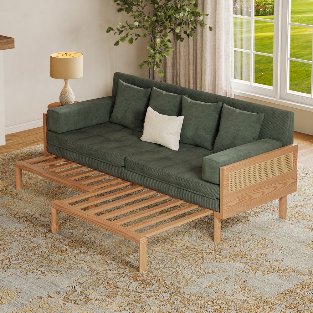 ash wood frame sofa bed