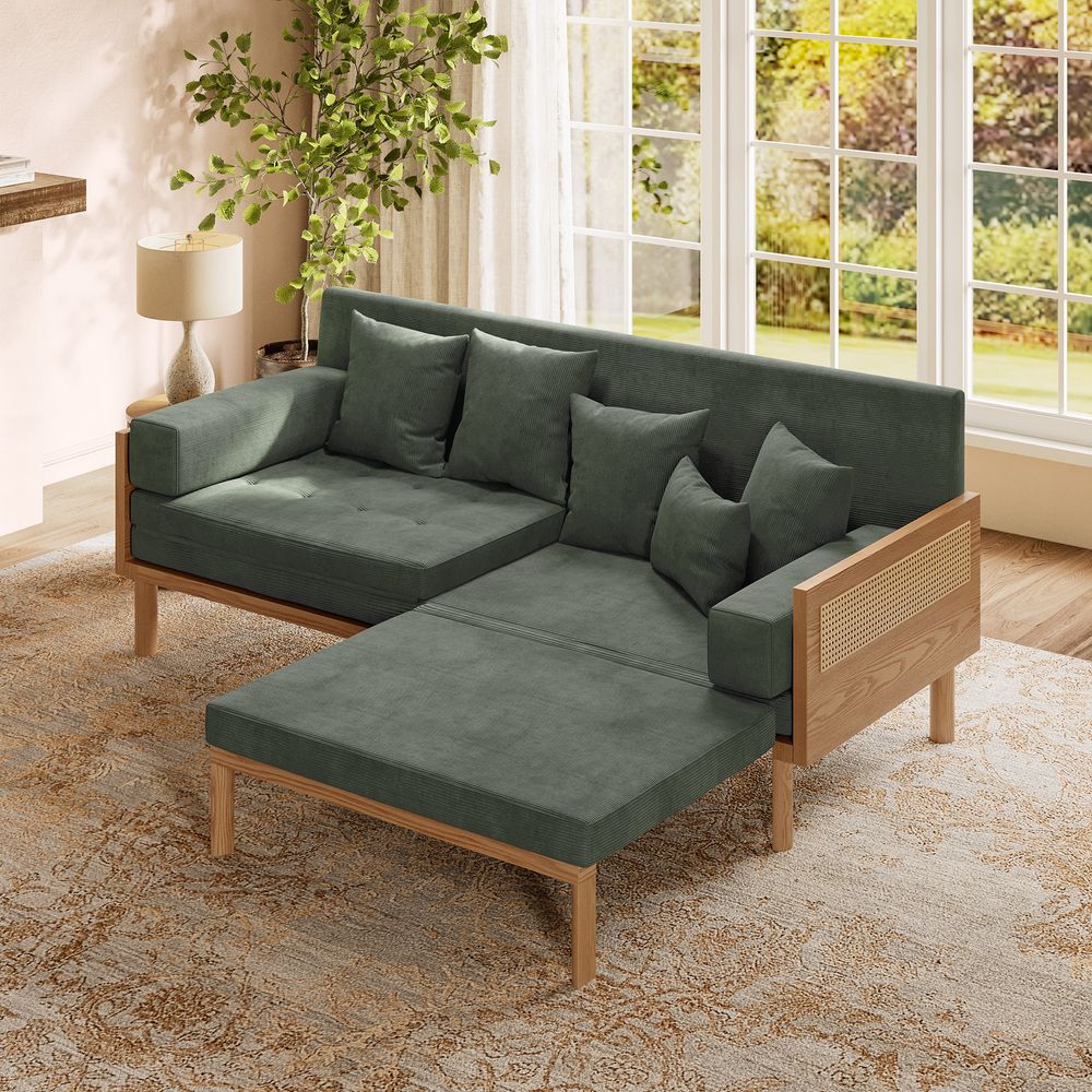 Corduroy sofa bed
