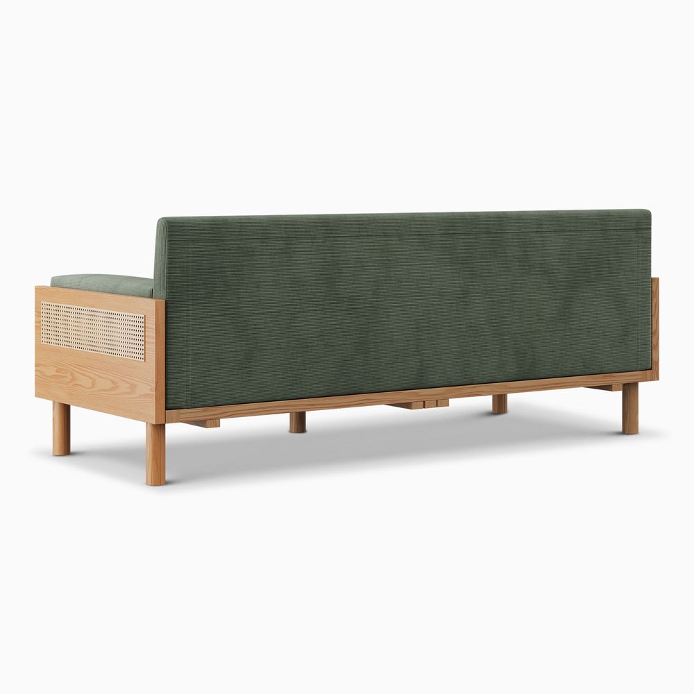 natural wood sofa