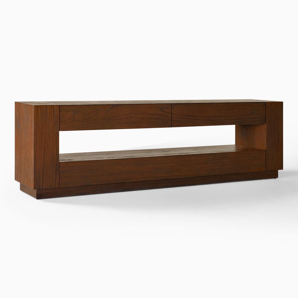 Brown Wood TV Stand of 75inch TV