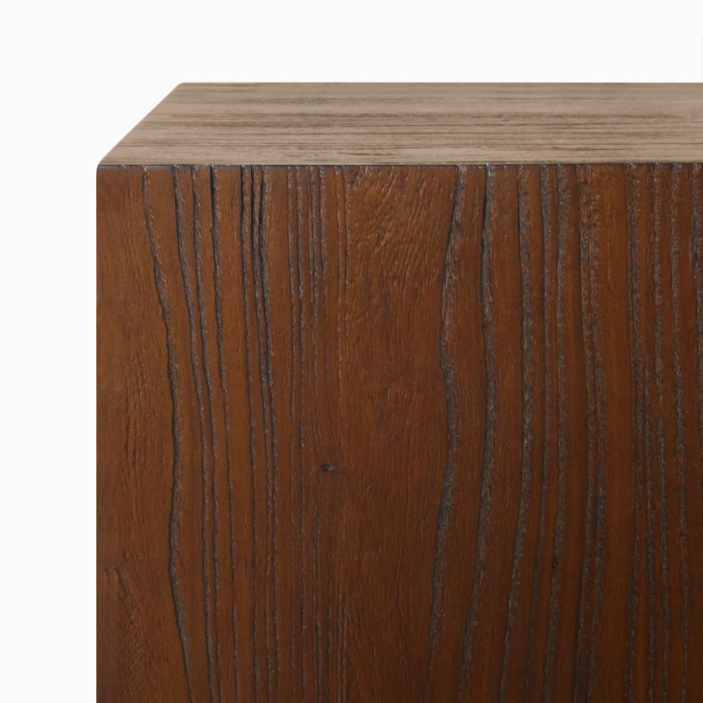 Drawer of Brown Wood TV Stand