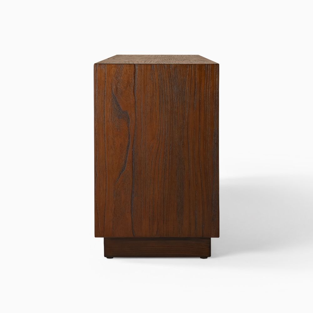 Side of Brown Wood TV Stand