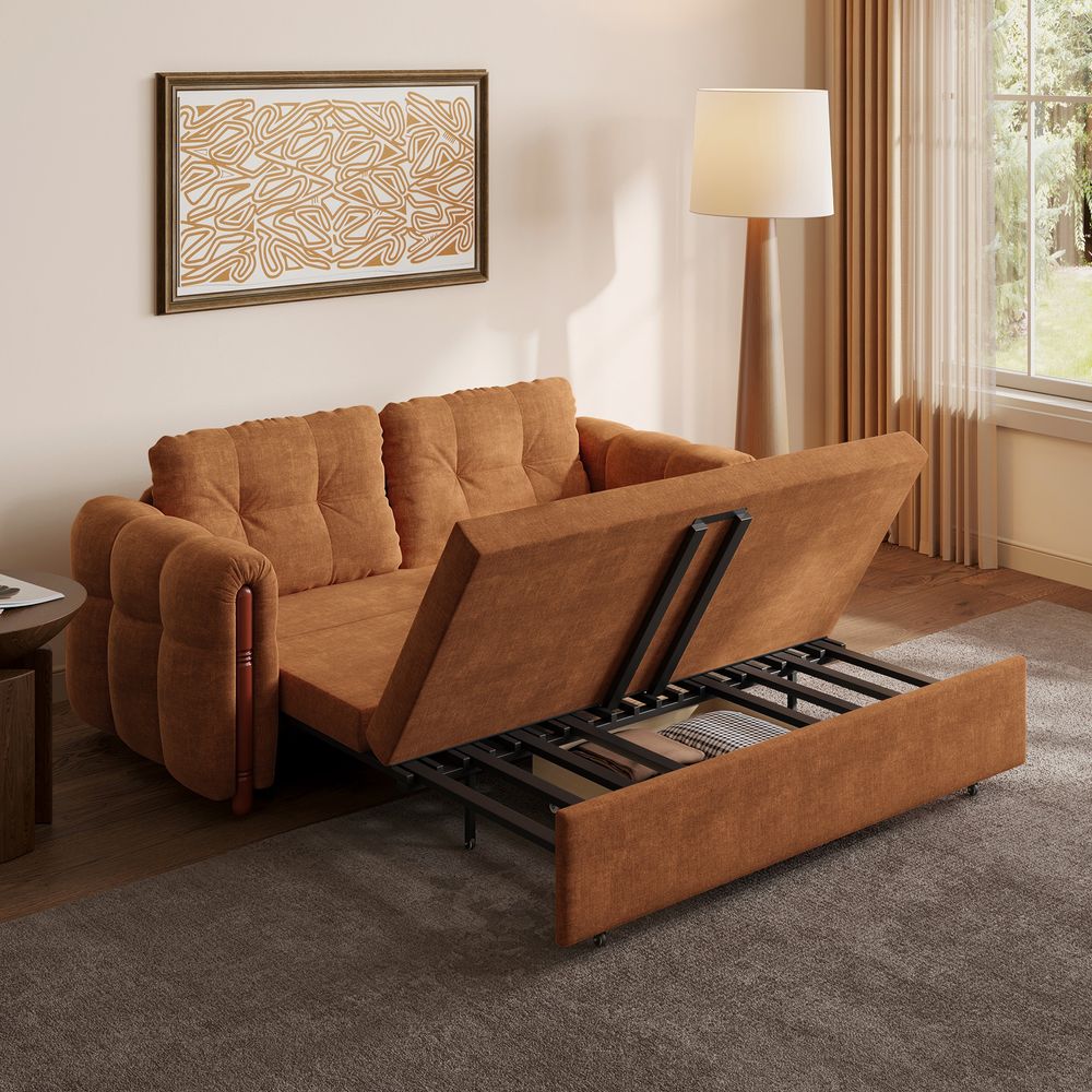 loveseat sofa bed with hidden storage