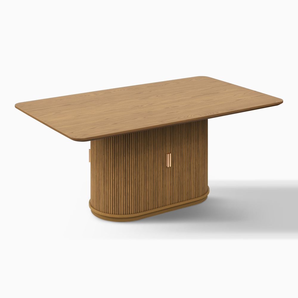 72" Dining Table with Tambour Door
