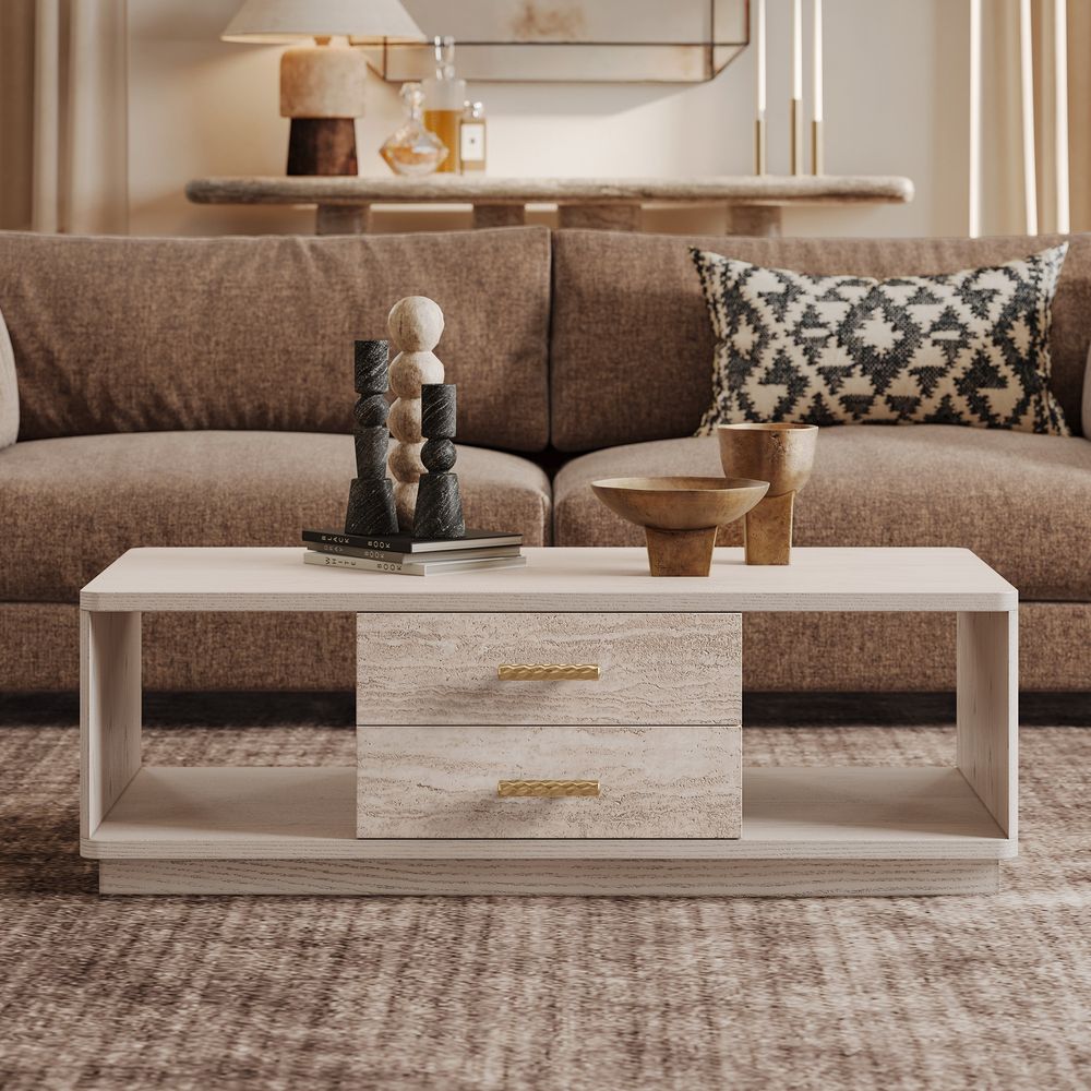 storage coffee table side of sofa