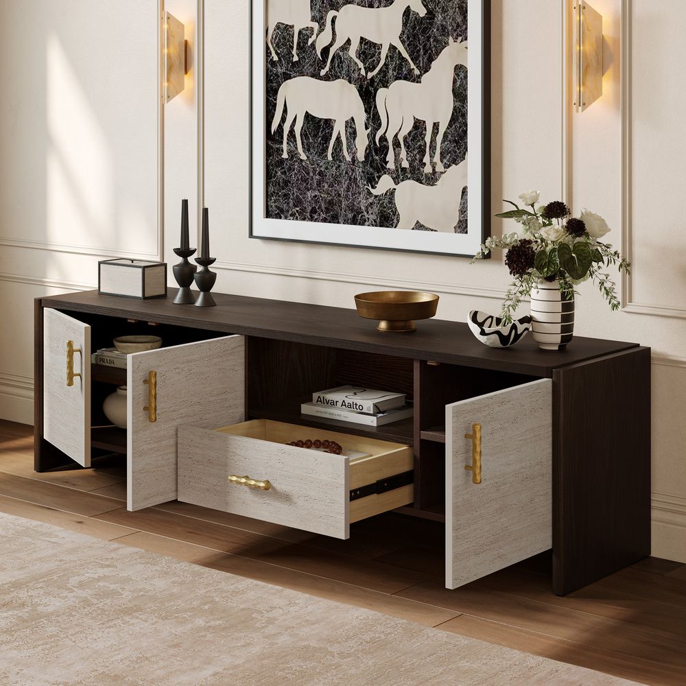 70 inch Oak TV Stand for 75inch TV