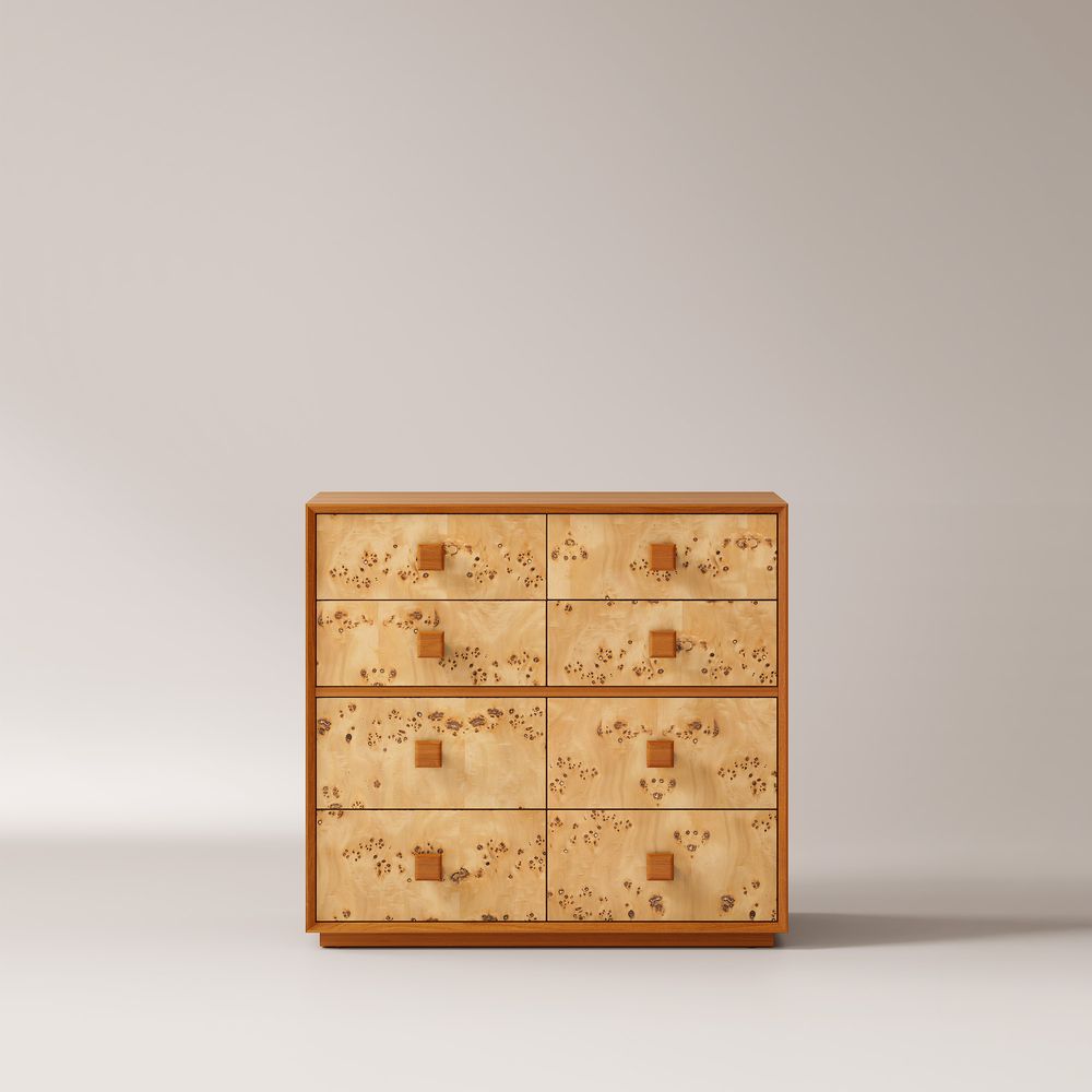 Natural Burl Wood Dresser