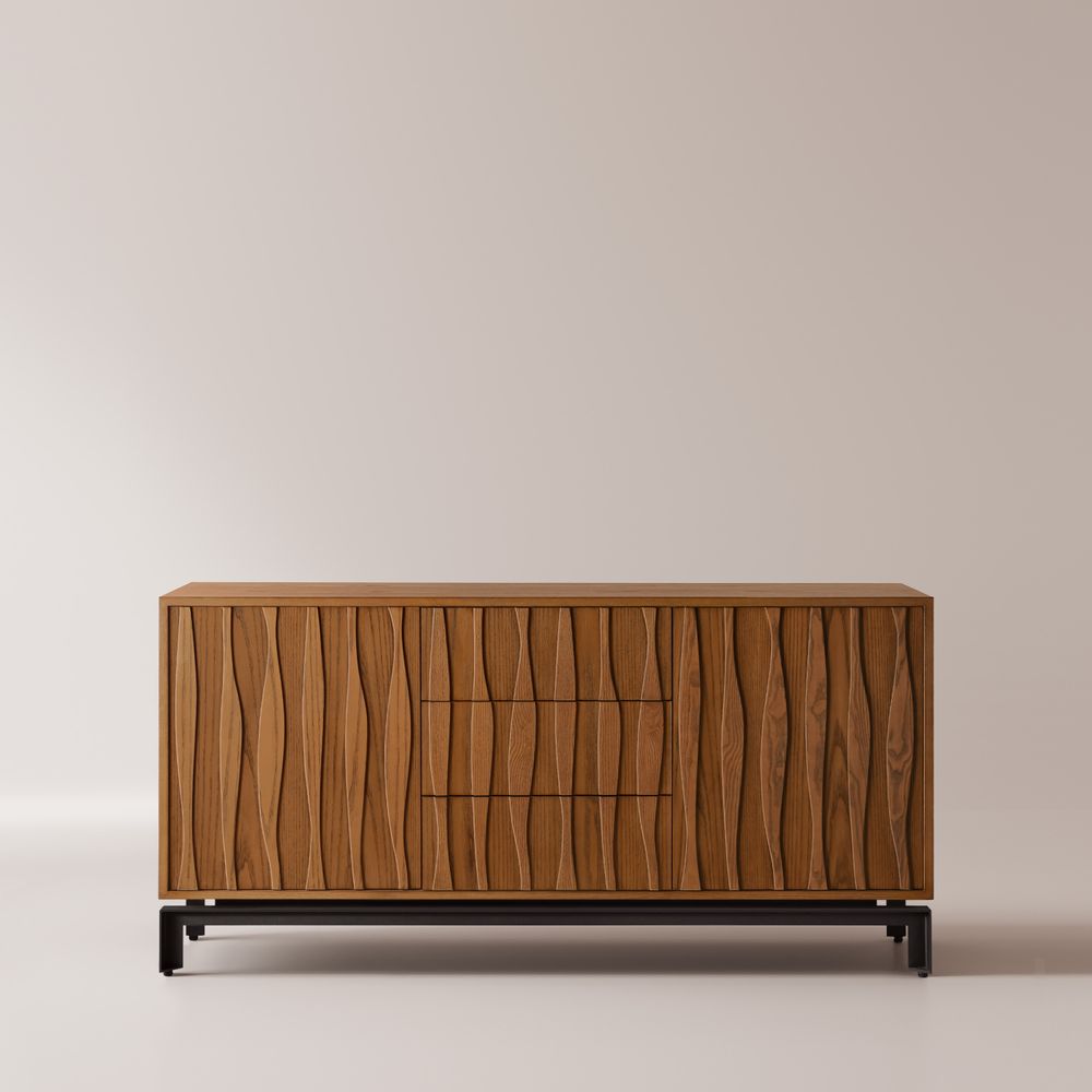 Walnut Wood dining room buffets sideboards