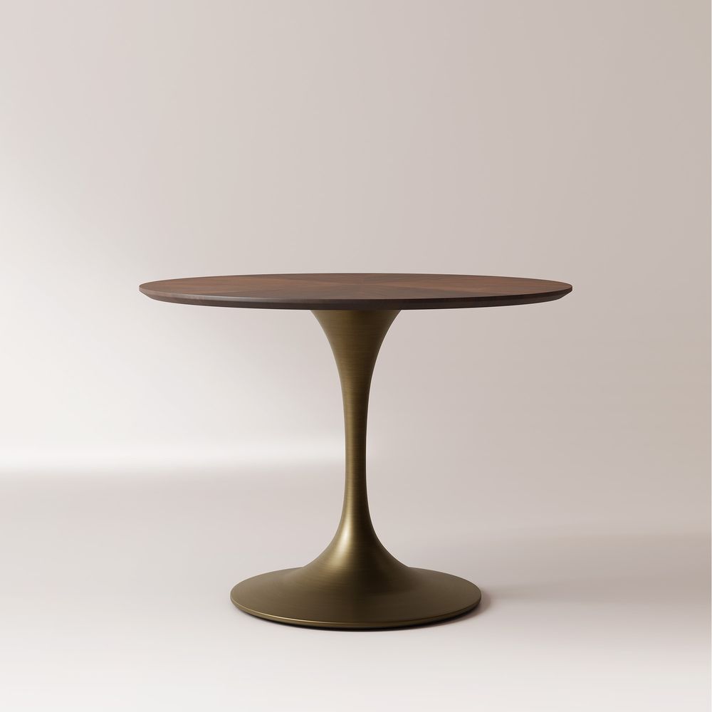 40 Inch Mid Century Round Dining Table