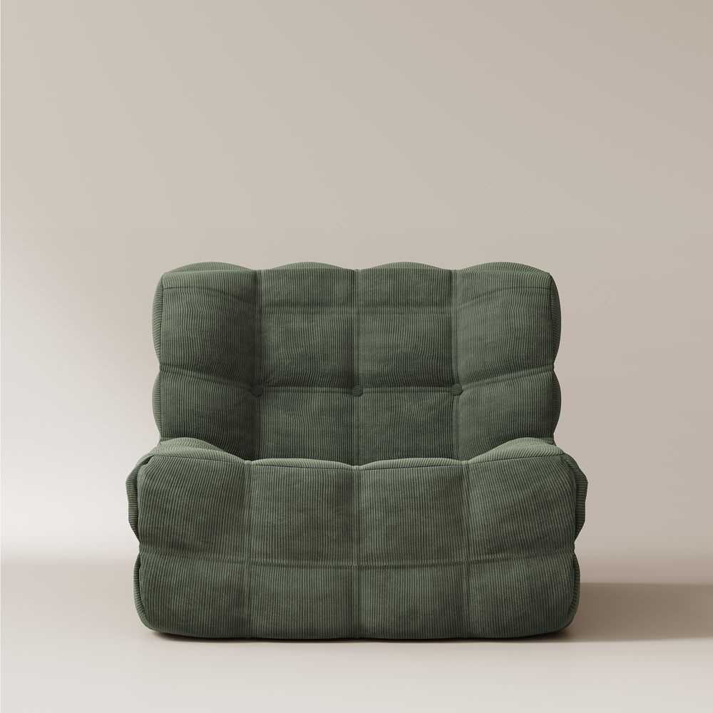 green sofa chair