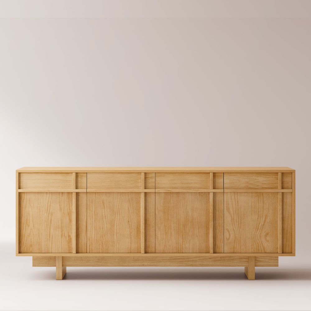 70 Inch Natural Sideboard Cabinet