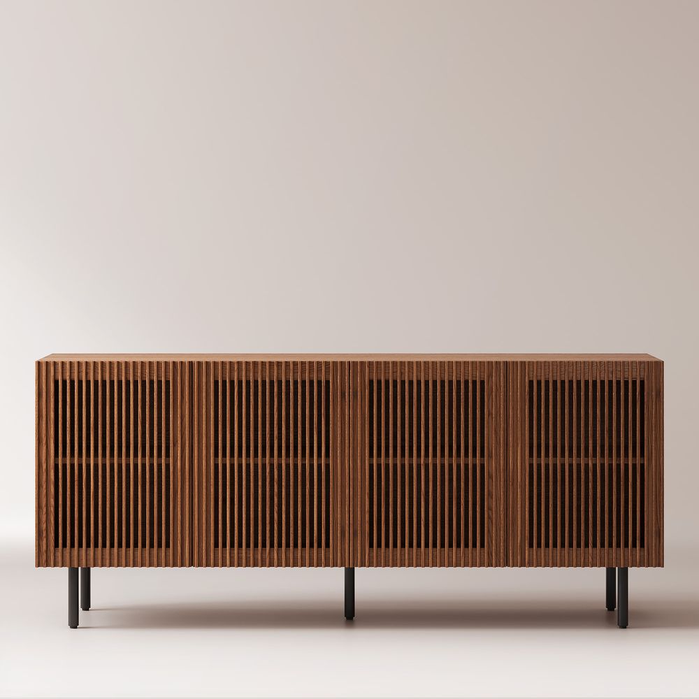 78 Inch Wood sideboard storage cabinet