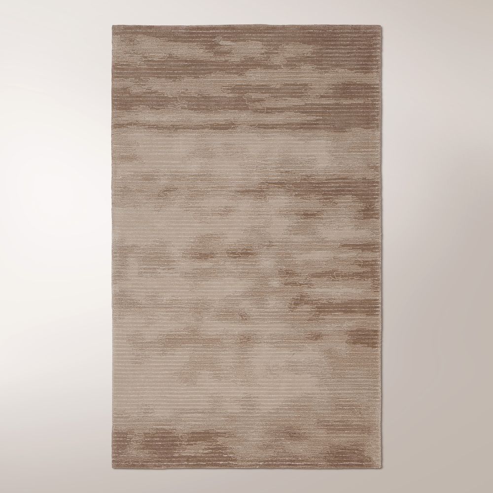 dark brown handwoven wool area rug