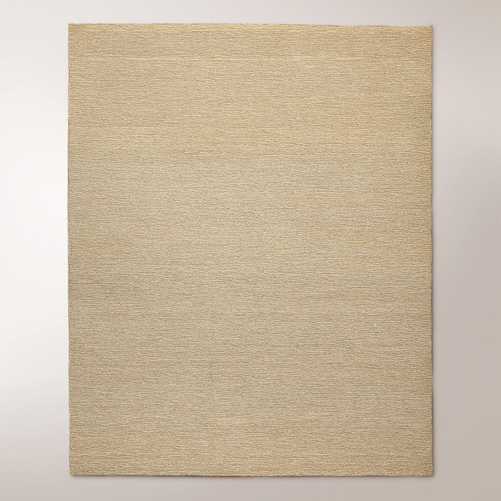 beige handwoven wool rug