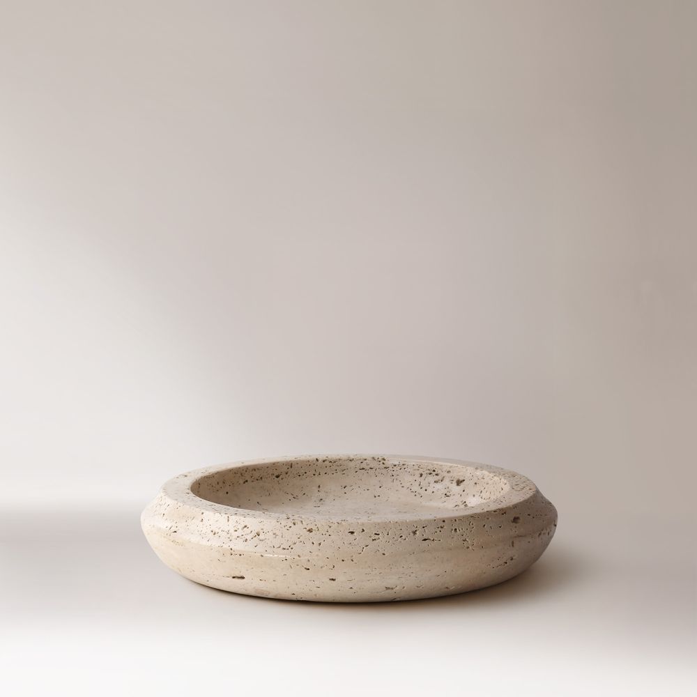 travertine decor bowl