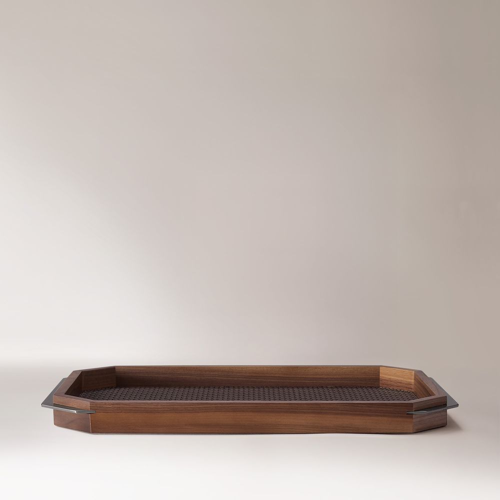 solid walnut serving tray
