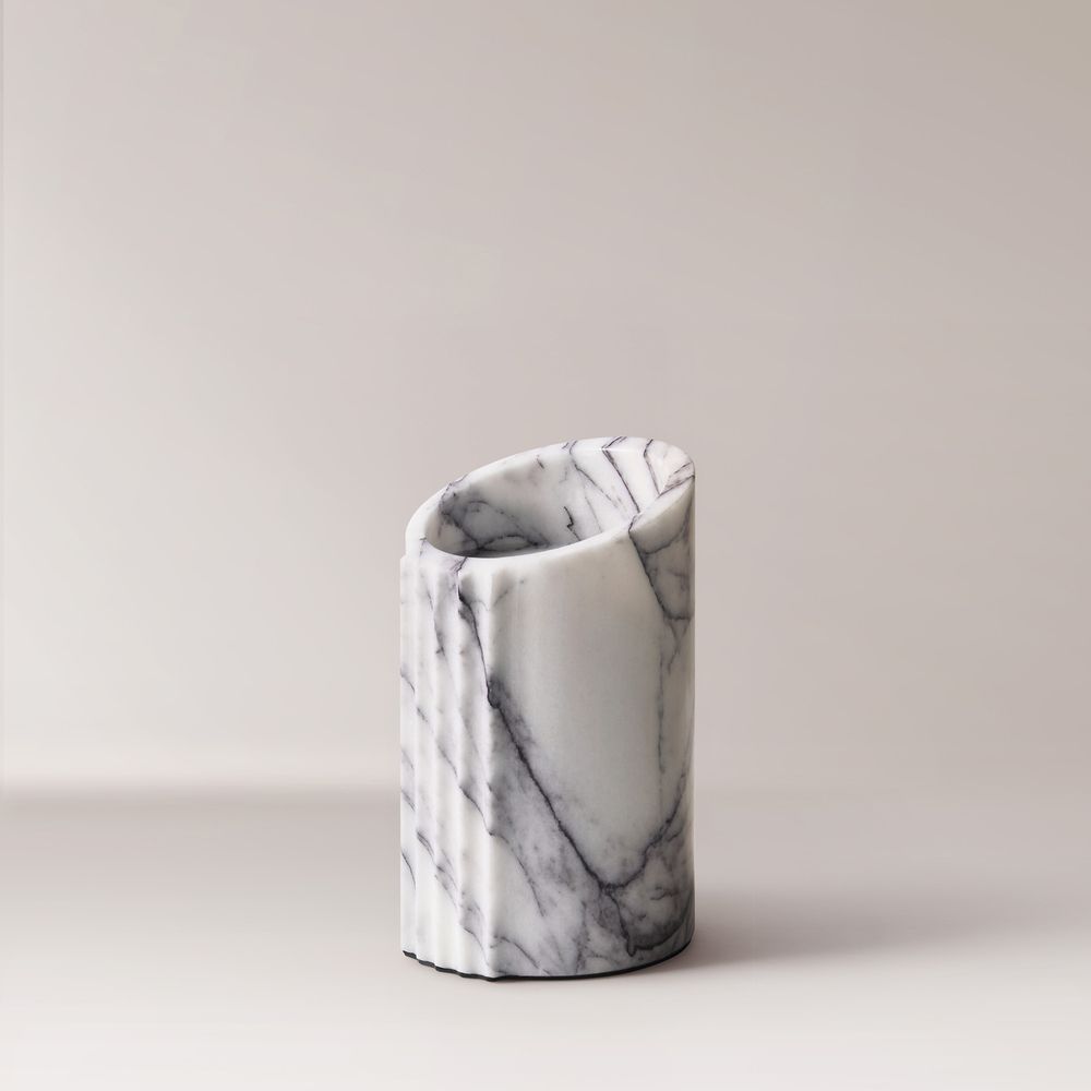 Carrara Marble Candleholders