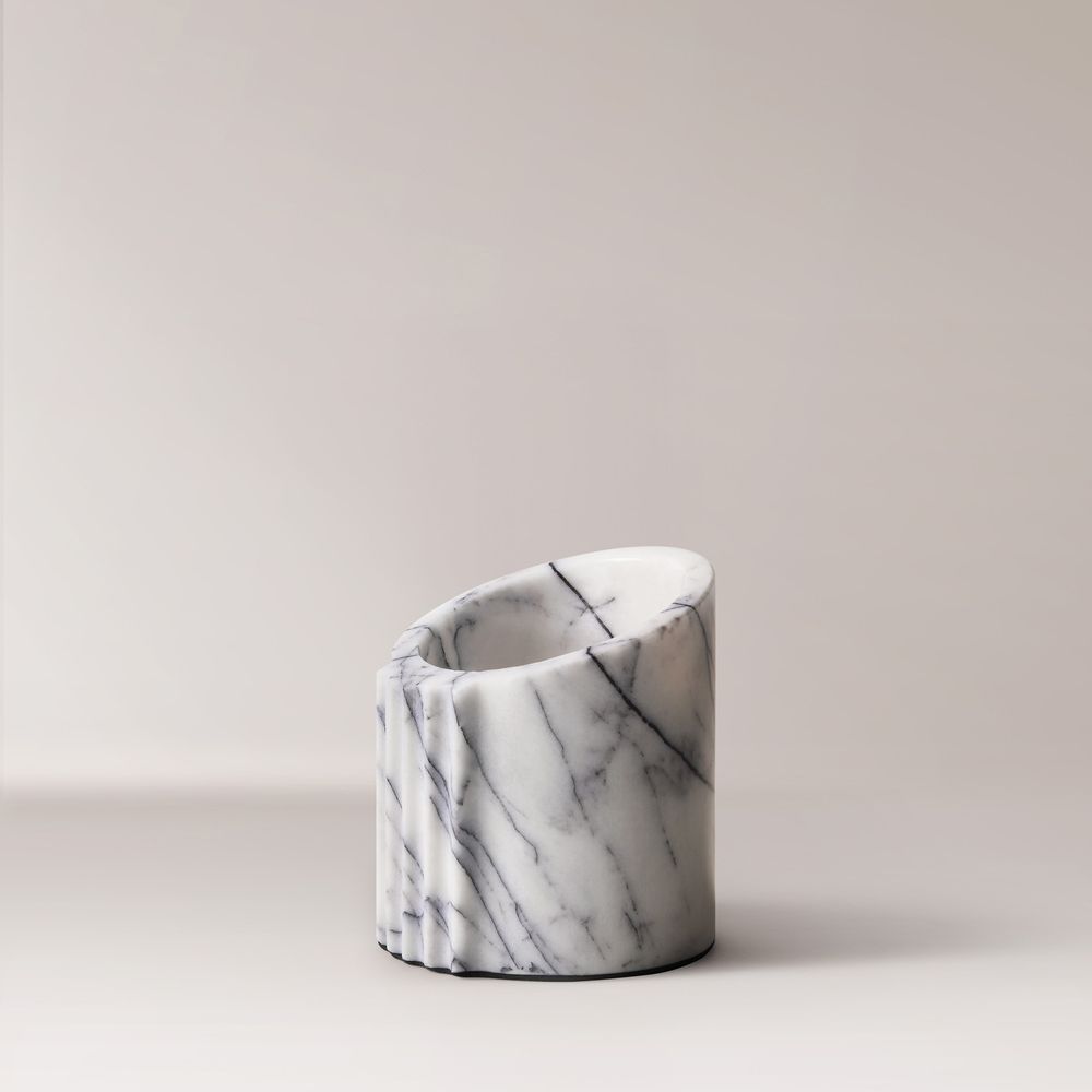 Carrara Marble Candleholders
