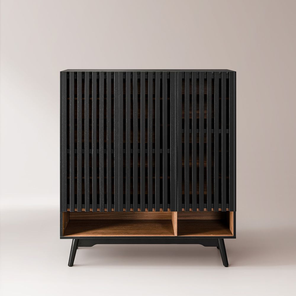 Black Entryway Shoe Storage