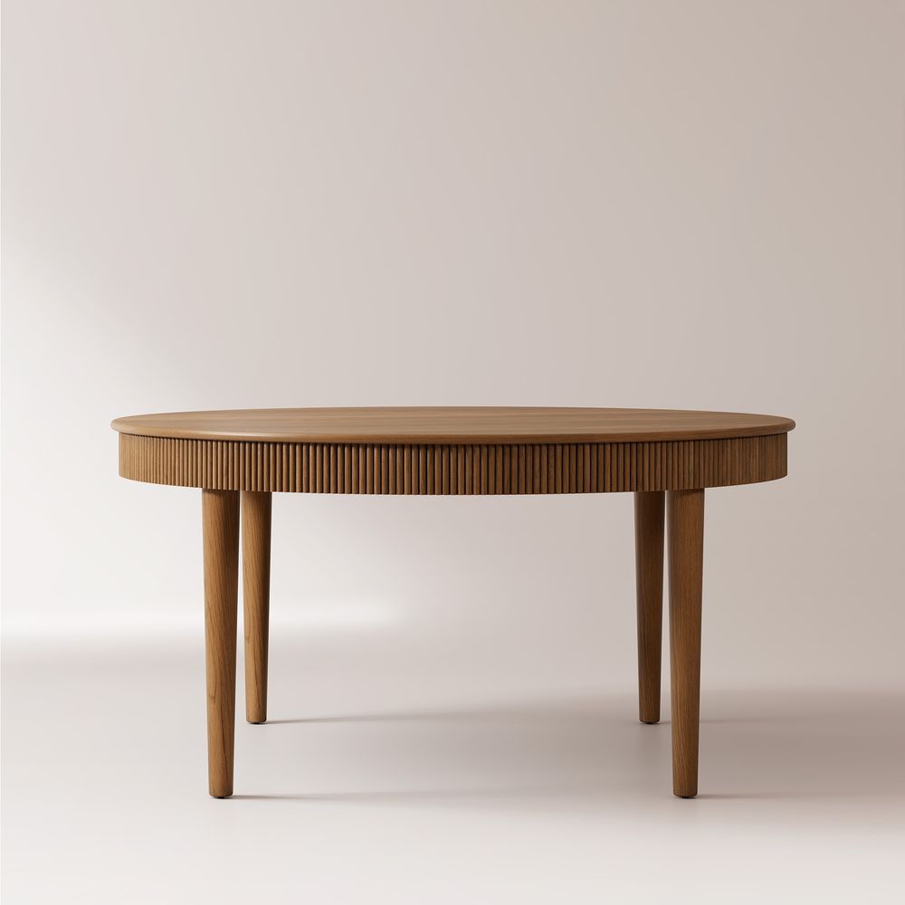 60 Inch Solid Wood Round Dining Table