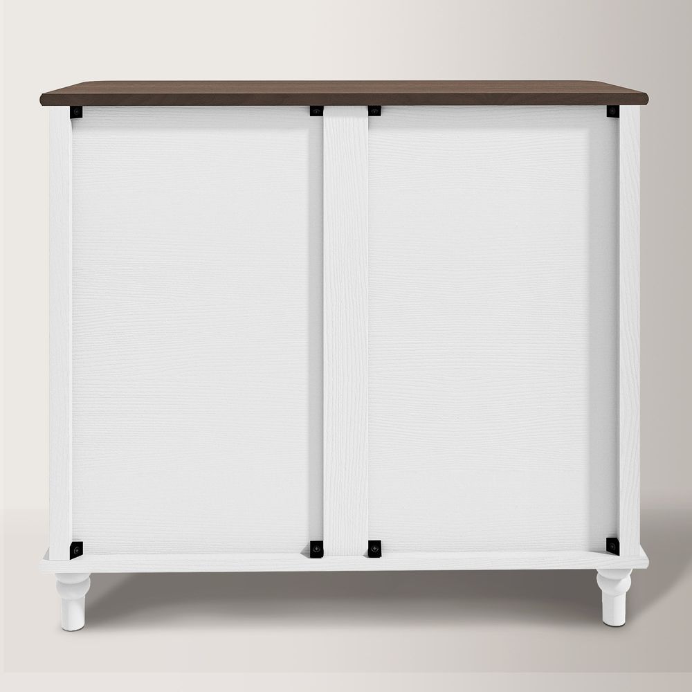 Hernest Émilie Modern 36" Sideboard with Elegant Patterned Sliding