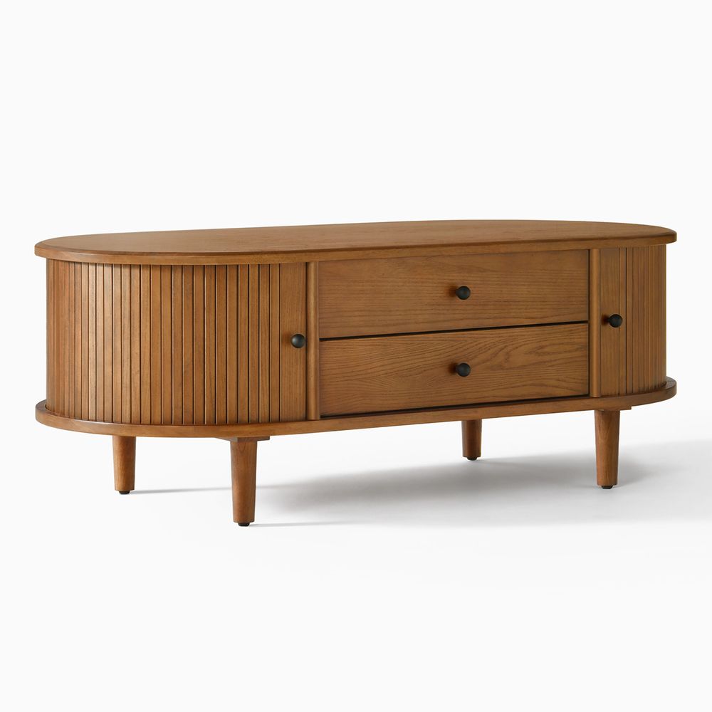 Side view of Solid Wood Coffee Table
