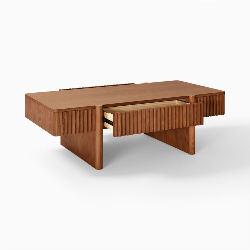 47 Inch Coffee table with ample storage