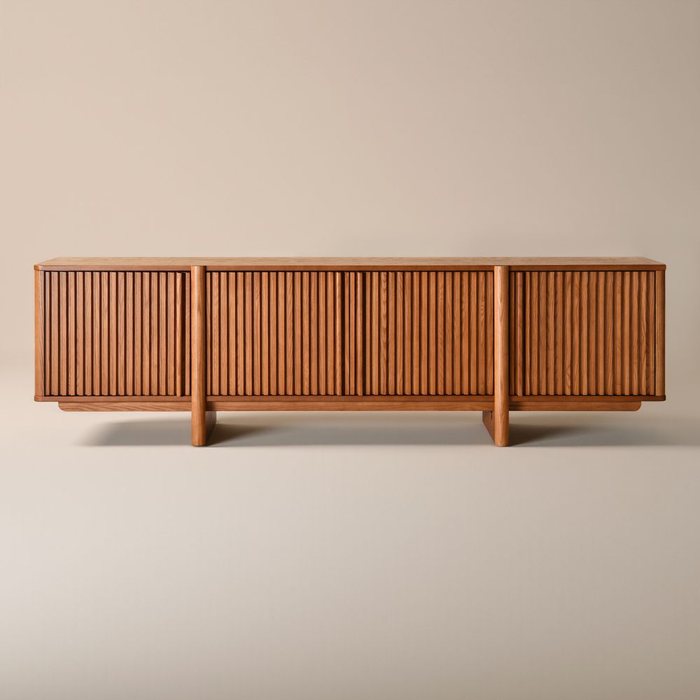 80 inch Ash Wood TV Stand