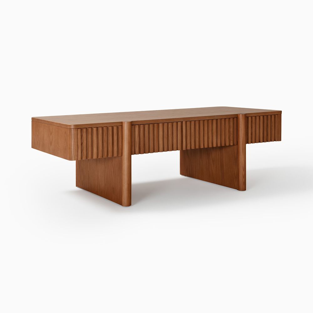 47 Inch Coffee table with side views