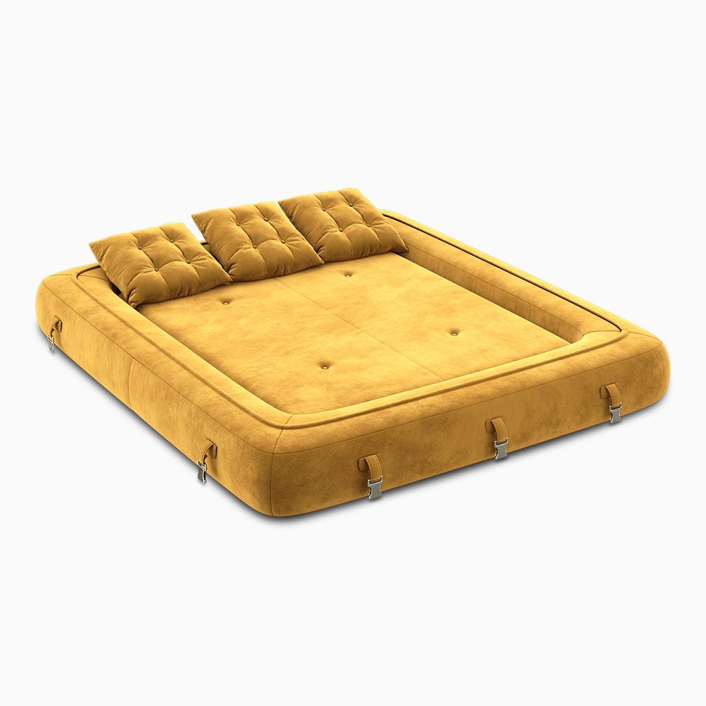 yellow Upholstered Sofa Bed