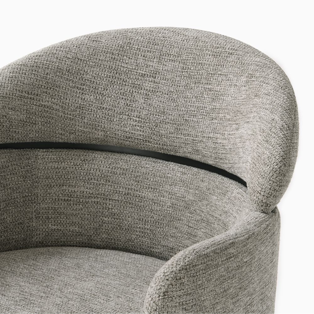 Modern Grey Dining Chairs with Unique Back