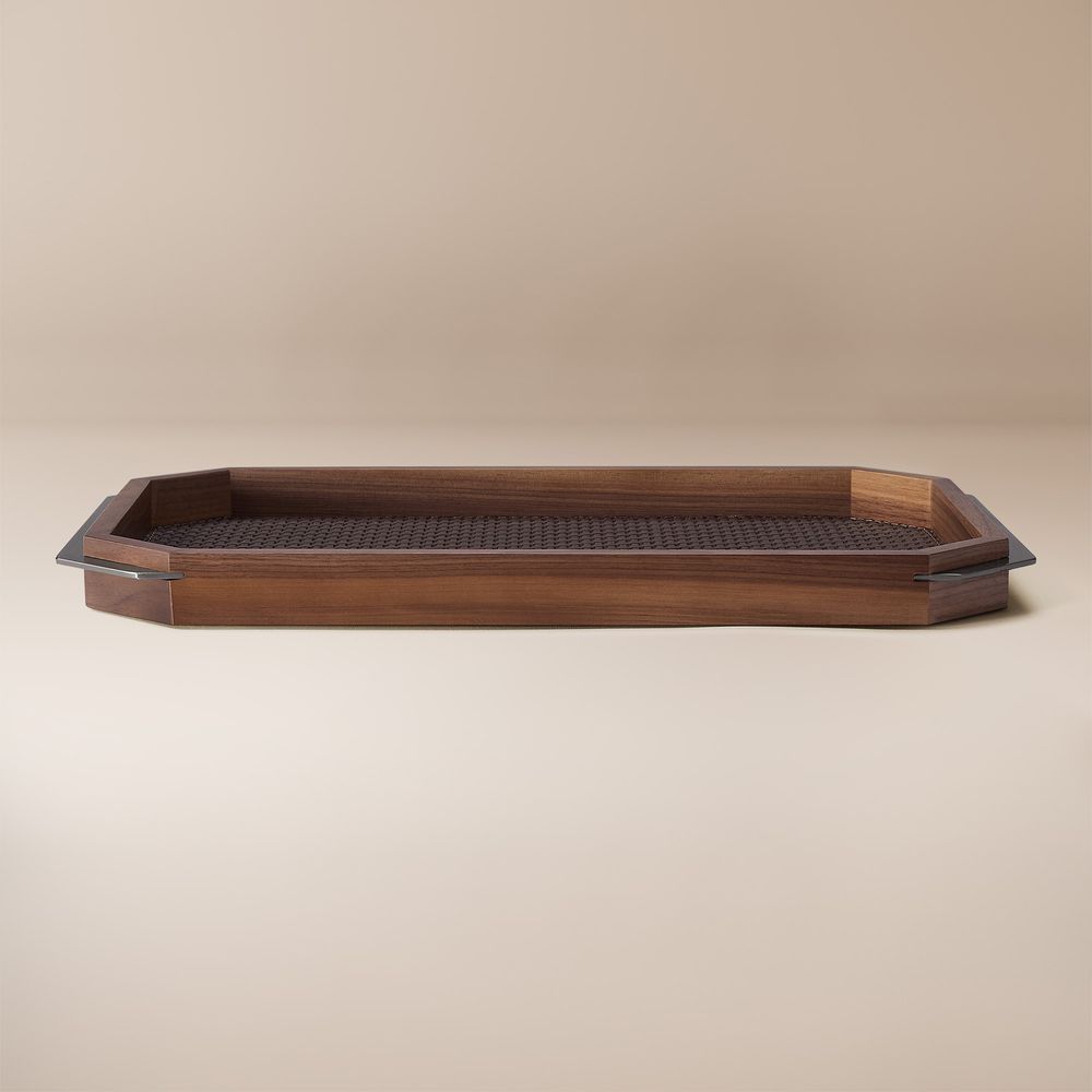 solid walnut serving tray