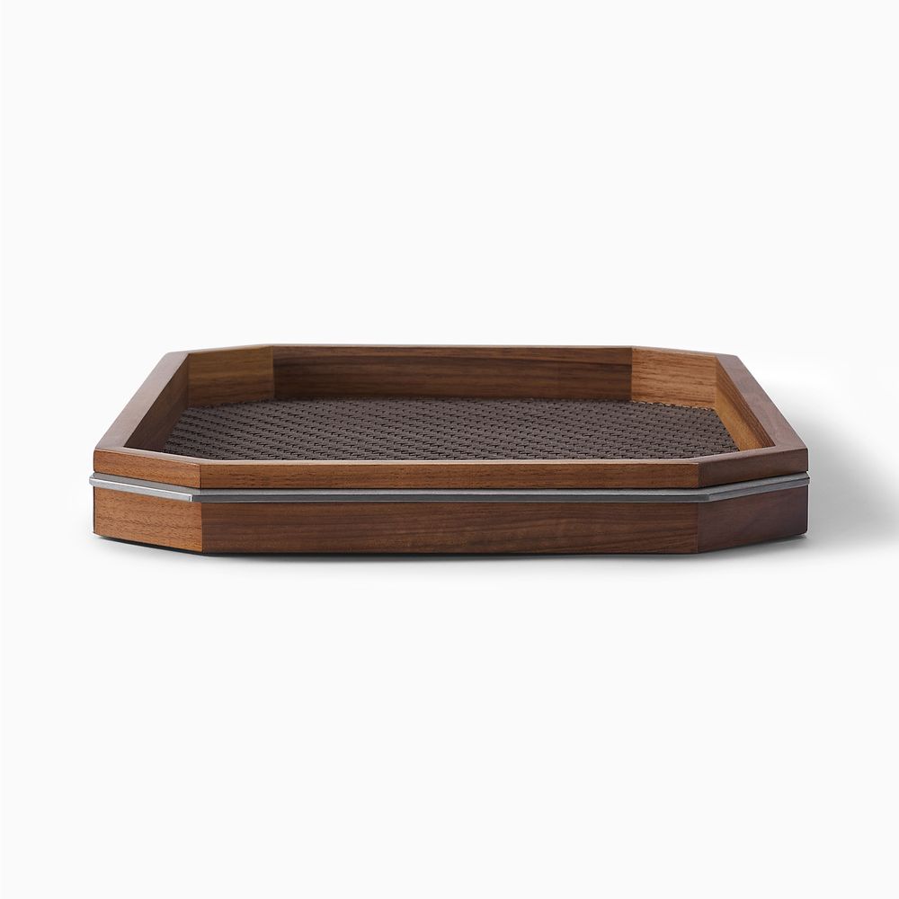 solid walnut serving tray