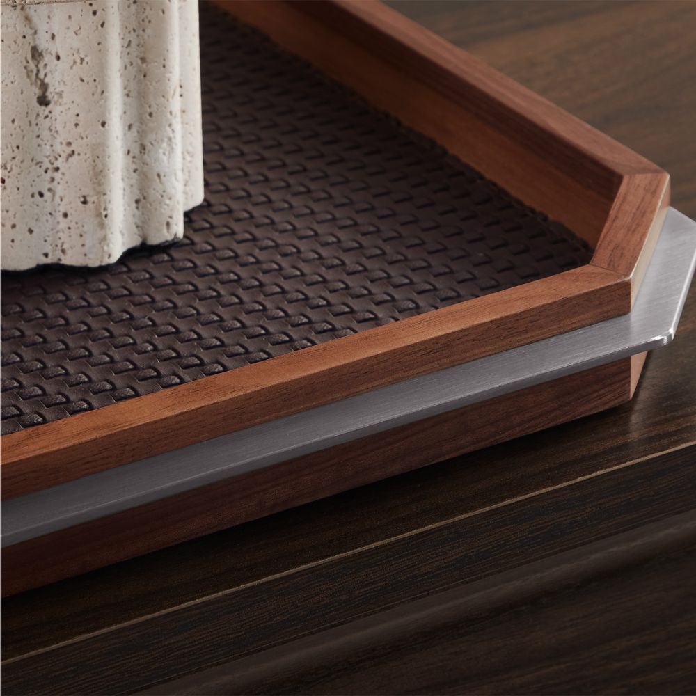 solid walnut serving tray