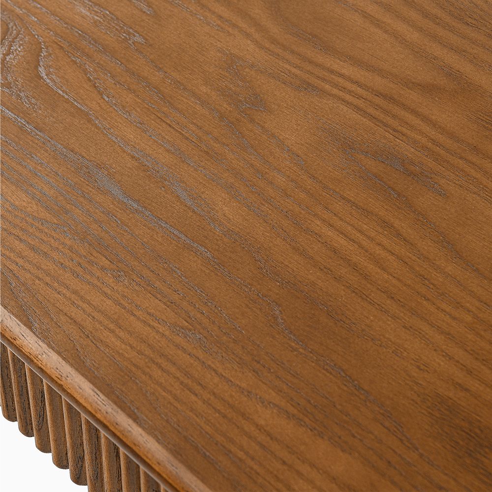 72"-92" Solid Wood Extendable Dining Tabletop Texture