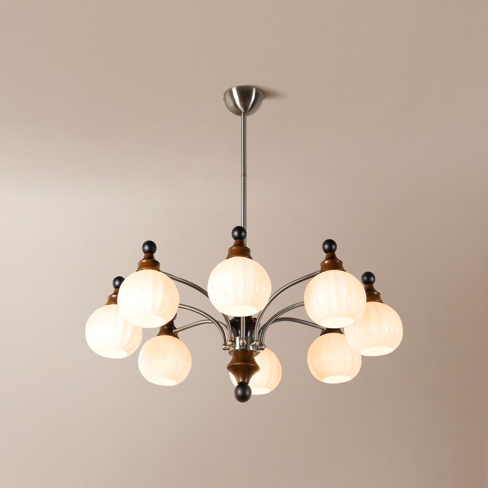 8 light 33 inch chandelier