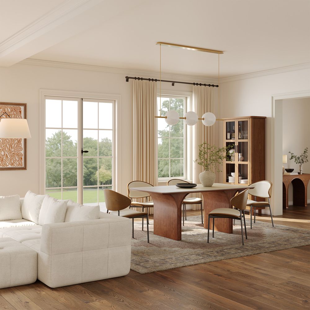 72 Inch Brown Dining Table