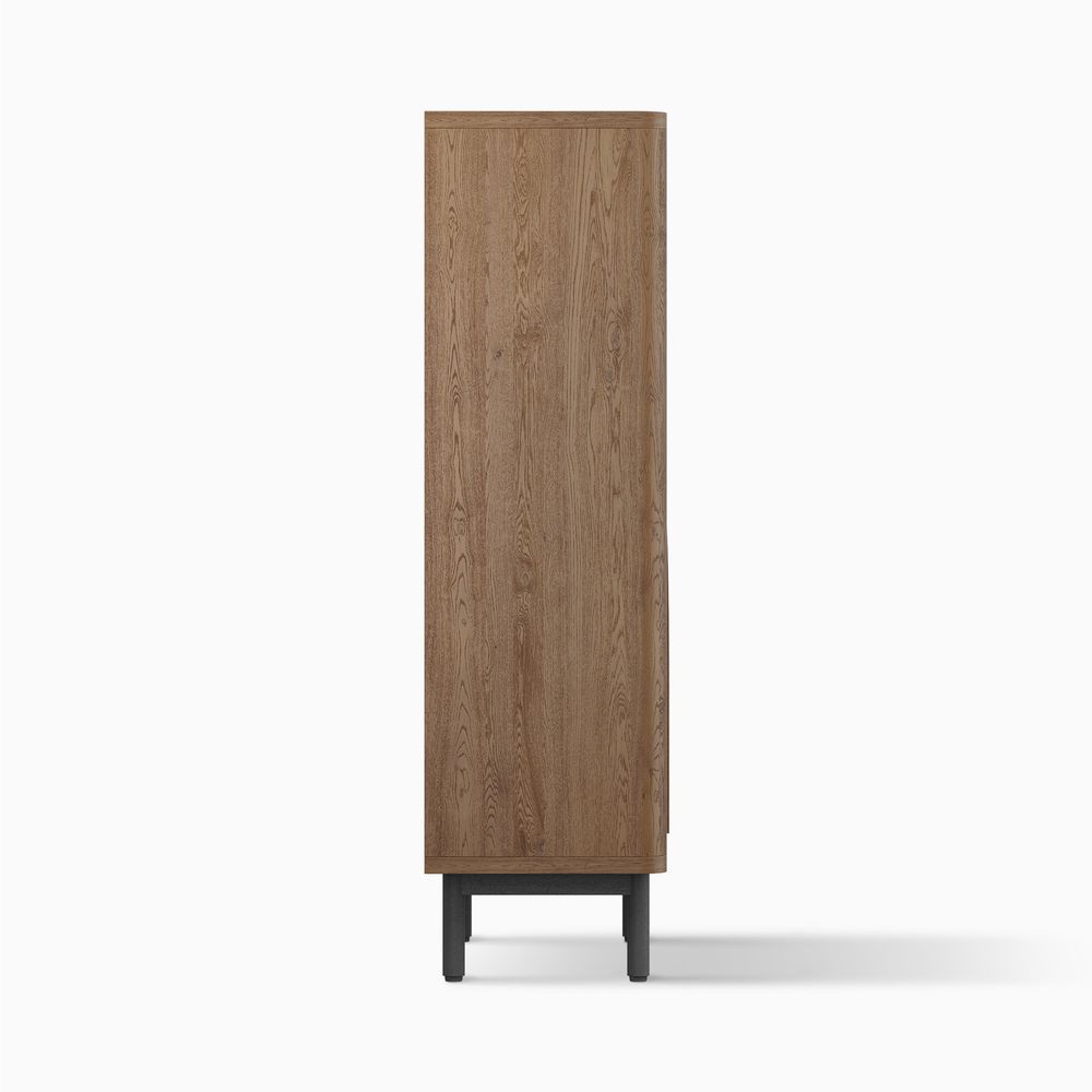 36" Wooden Home Bar Cabinet  with Oak Veneer
