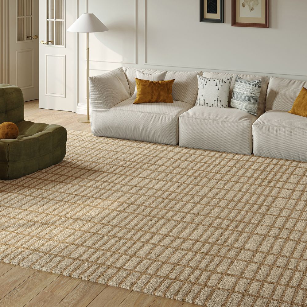 grain pattern handwoven area rug