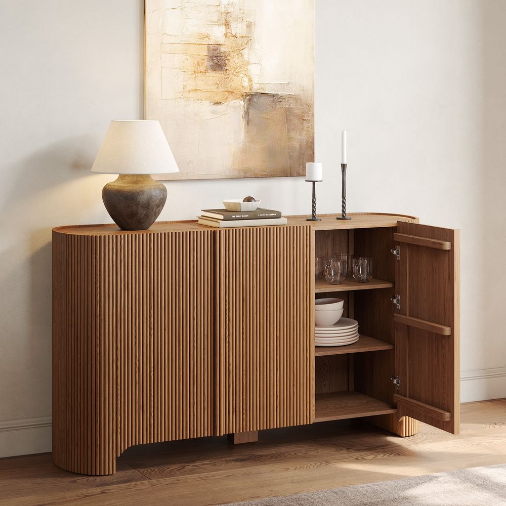kitchen walnut sideboard cabinet