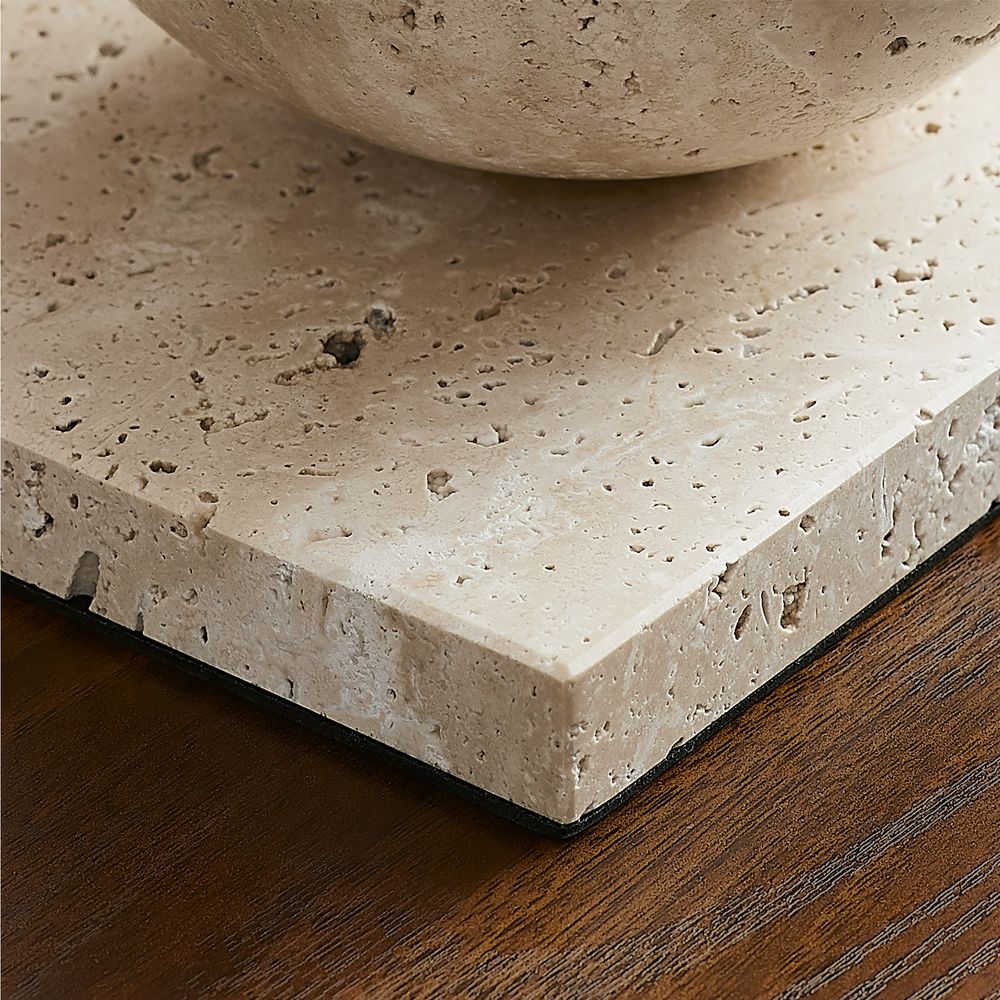 Travertine objects round