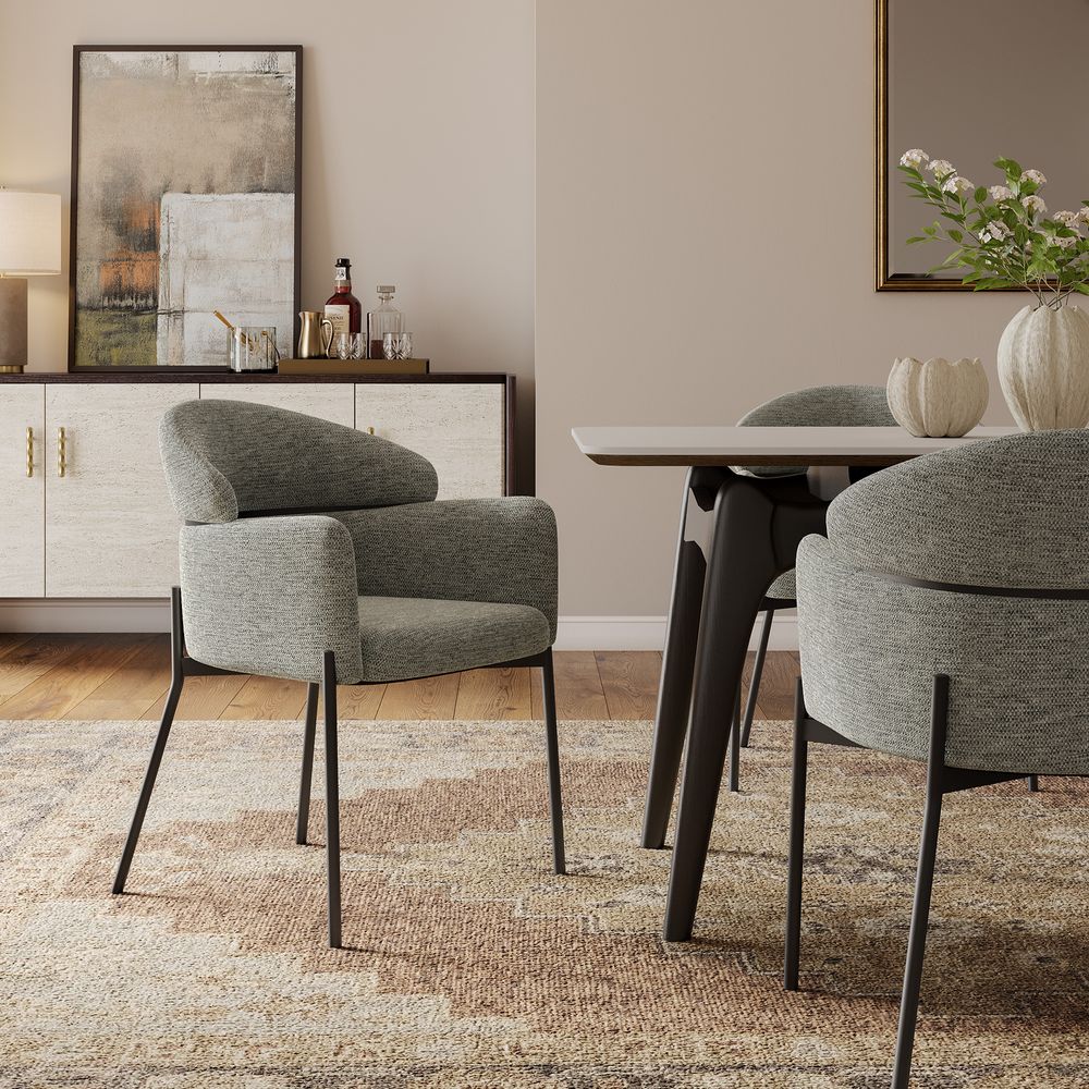 Grey Dining Chairs Set of 2