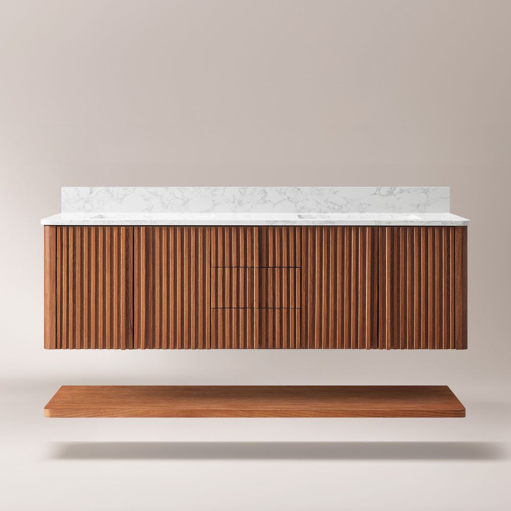 floating vanity bathroom