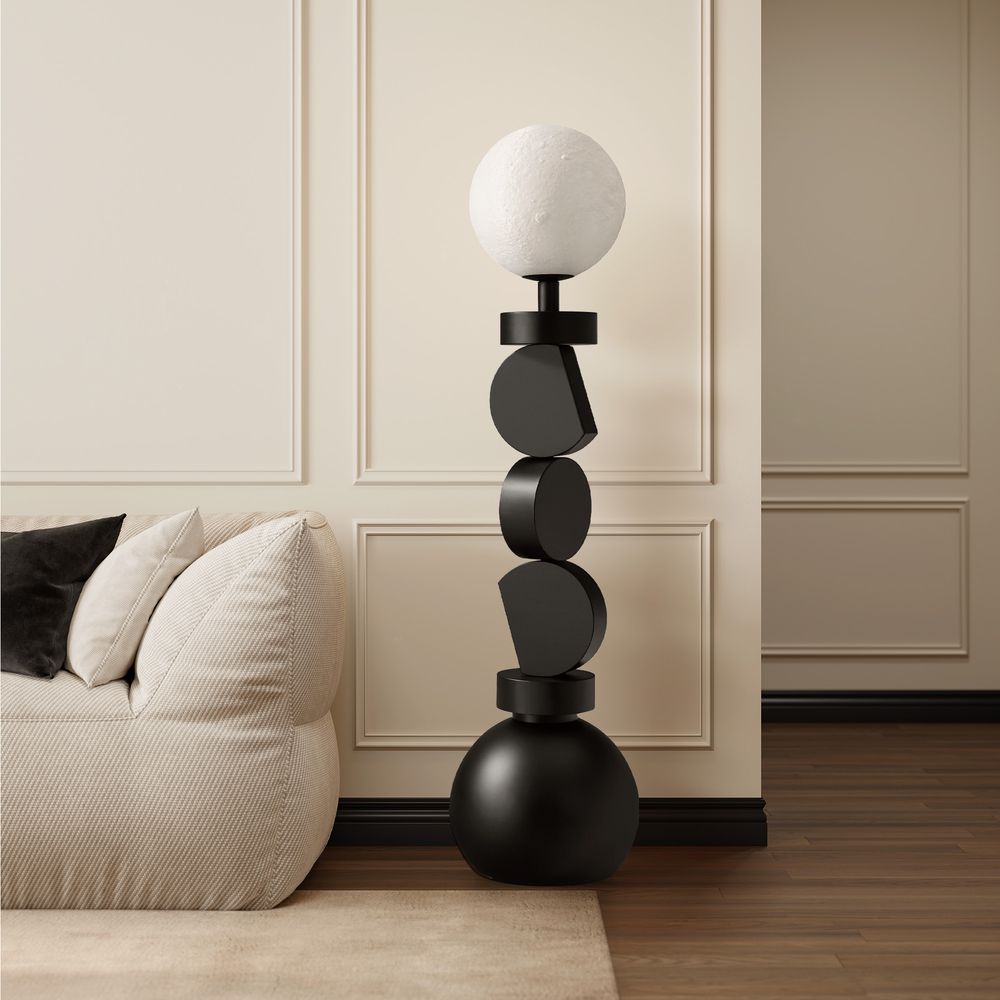 54" Floor Lamp with designed frame