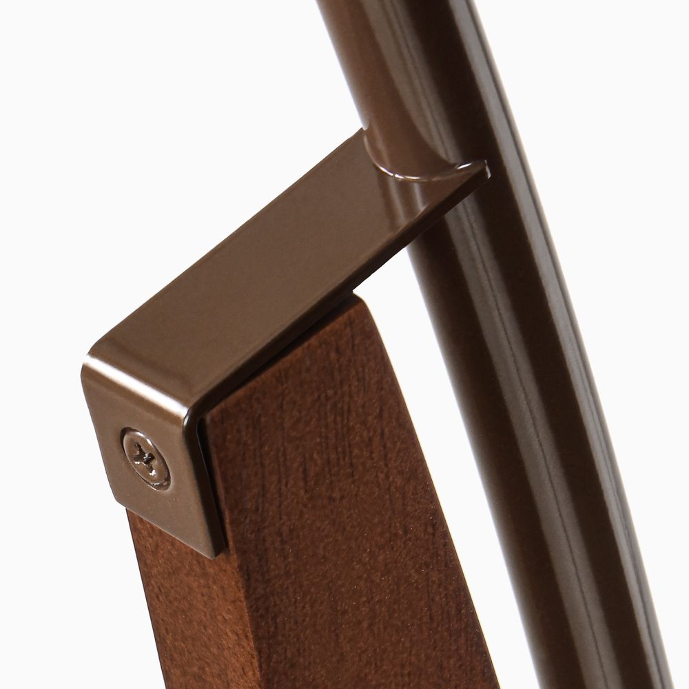 solid wooden arc floor lamp