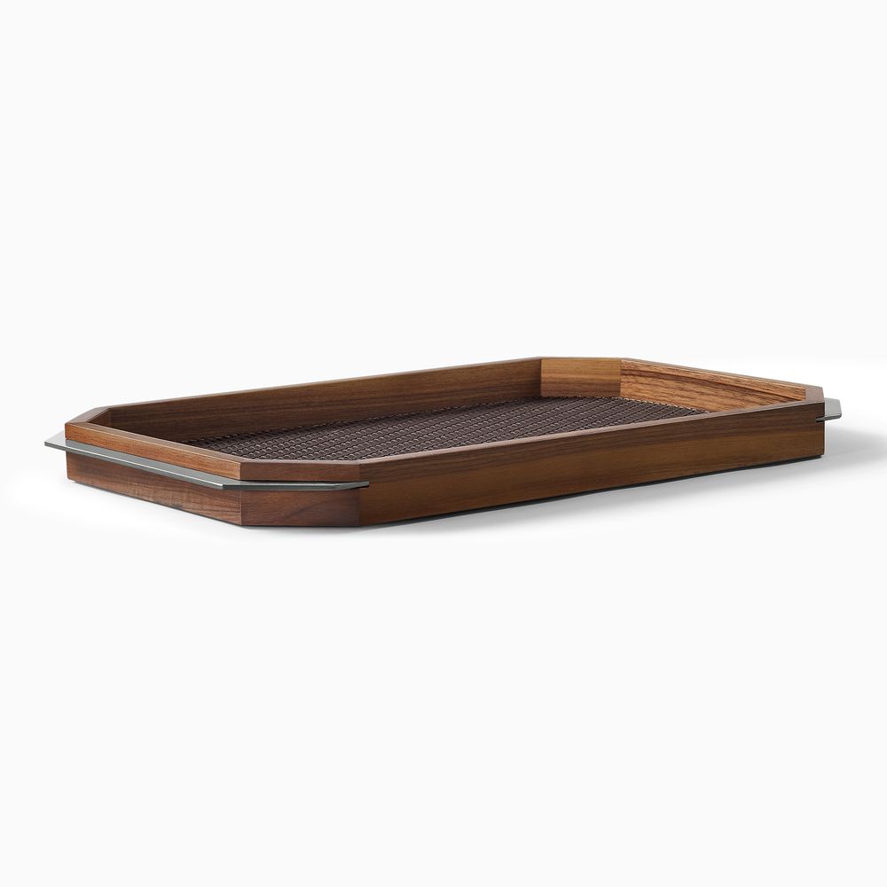 solid walnut serving tray
