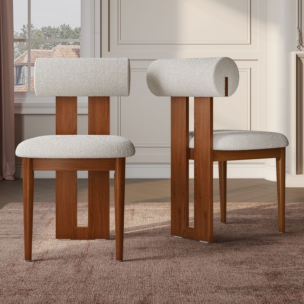 Ash Wood Dining Chairs Set for Dining Room